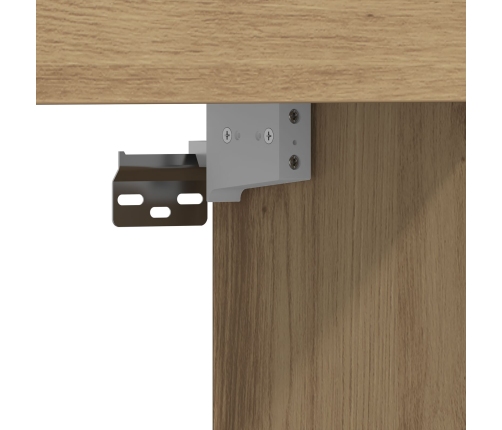 Cabinet de TV Wall-Mounted de  en Roble Artesanal 152x22x113 cm
