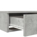 Mesa de Noche Gris Concreto Madera Elaborada 150 x 36.5 x 16.5 cm
