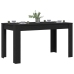 Mesa de Comedor  Negra de Roble 140x74,5x76 cm de Madera de Ingeniería