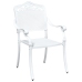 Conjunto de Bistro de Jardín de 3 Piezas  Blanco de Aluminio Fondido