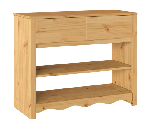 mesa consola ""DRAMMEN"" 89,5x37x73 cm de madera maciza de pino