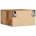 Mesitas de noche  2 pcs Montadas en la pared Madera vieja 35x35x20 cm