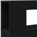 Cabecero de Almacenamiento  con Luces LED Roble Negro 120x18,5x103,5 cm
