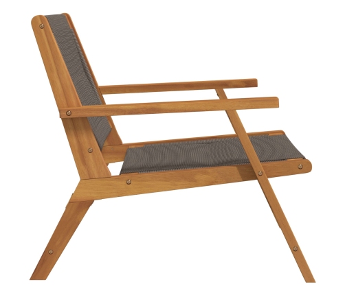 Sillas de Jardín  2 pcs Gris 67x77x73 cm Madera Maciza de Acacia
