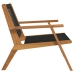 Sillas de Jardín  2 pcs Negros 76x67x73.5 cm Madera maciza de Acacia
