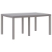 Juego de Comedor de Jardín de 7 Piezas con Cojines Gris Claro Poly Rattan