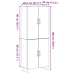 Armarios 2 pcs Negro Roble 69,5x34x180 cm Madera Elaborada