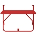 Mesa de balcón plegable  roja 60x40 cm de acero