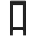 Mesa Bar  Negro roble Madera elaborada 51x50x103,5 cm