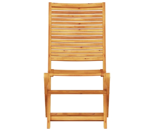 Juego de Bistro Plegable de 3 Piezas en Madera Maciza de Acacia