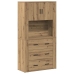 Armario Alto de Roble Artesanal 80x33x150 cm de Madera Elaborada