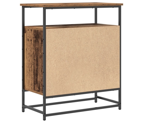 Aparador de Madera Vieja 69x35x80 cm de Madera Ingenierizada y Acero