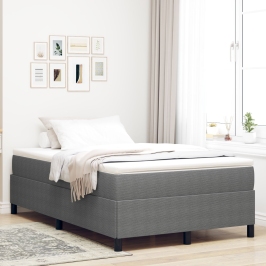 Marco de Cama Gris Claro 120x190 cm Tela de Corduroy