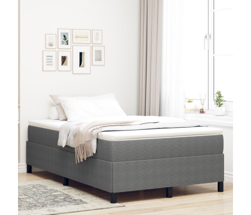 Marco de Cama Gris Claro 120x190 cm Tela de Corduroy
