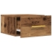 Mesitas de noche  2 pcs Montadas en la pared Madera vieja 35x35x20 cm