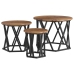 Mesas Laterales Anidadas  3 pcs Madera Vieja Madera de Ingeniería