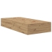 Estructura de Cama con Almacenamiento  Roble Artesanal