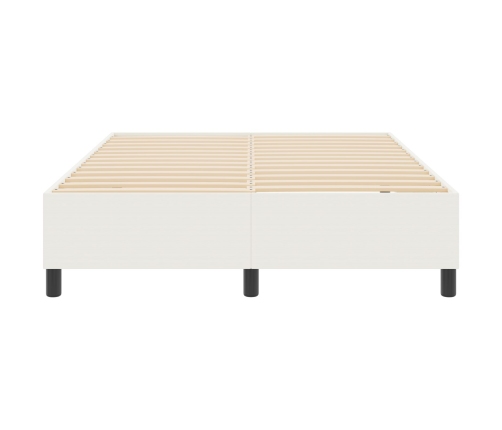 Cama con somier  Crema 140x200 cm Tela de pana