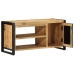Banco para Zapatos 100x40x50 cm Madera Maciza Rugosa de Mango