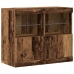 Aparador  con Luces LED Madera Vieja 81x37x67 cm