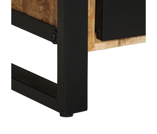 Armario de Baño  55x35x60 cm Madera Maciza Áspera de Mango