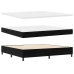 Cama Box Spring  con colchón Negro 200x200 cm Terciopelo