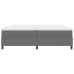 Cama con Base de Muelles de  Gris 200x200 cm Tela de Sarga