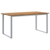 Conjunto de Comedor de Jardín  5 Piezas Tono Gris y Madera