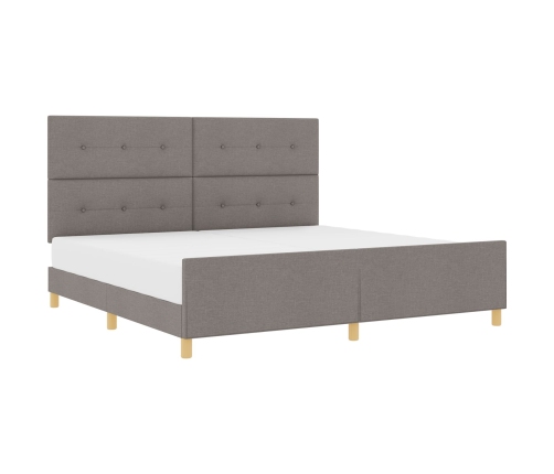 Cama de Tela Taupe  200x200 cm