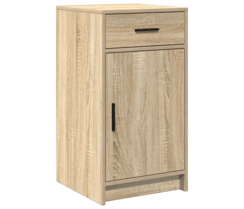 Set de tocador de 2 piezas  con LED en madera de roble Sonoma
