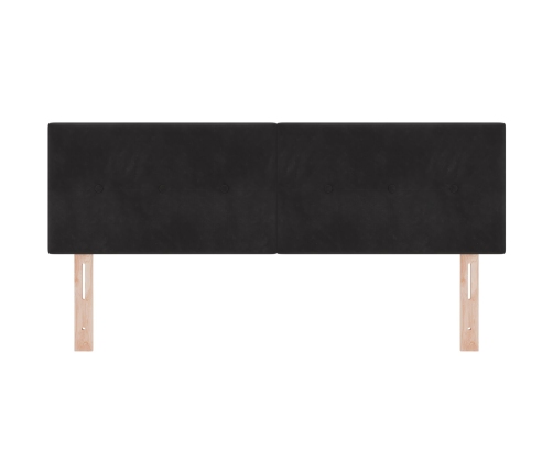 Cabecero LED con Botones Negro 72 cm Terciopelo
