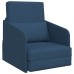 Sofá Cama de Suelo  2 en 1 Azul 65x80x83 cm Tela