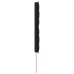 Cabecera  diseño de líneas LED negra 160 cm tela