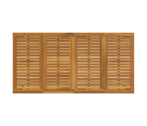 Conjunto de Comedor para Jardín  Conjunto de 7 Gris Metal Duradero