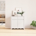 Aparador ""DRAMMEN"" Blanco 79x43x75,5 cm Madera Sólida de Pino