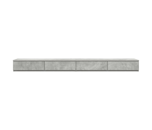 Cajones de Cama  Gris Concreto 200x36,5x16,5 cm Madera Engineered