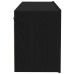 Gabinete de pared para TV  Negro Roble 100x30x41 cm Madera engineered