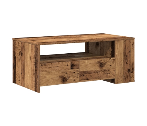 Mesa de café de madera vieja 102x55x43,5 cm de madera de ingeniería