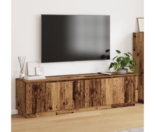 mueble de TV  con LED madera vieja 180x38x49 cm madera elaborada