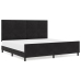 Estructura de Cama Negra 200x200 cm Terciopelo