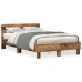 Armazón de Cama de Madera Elaborada Madera Vieja Madera