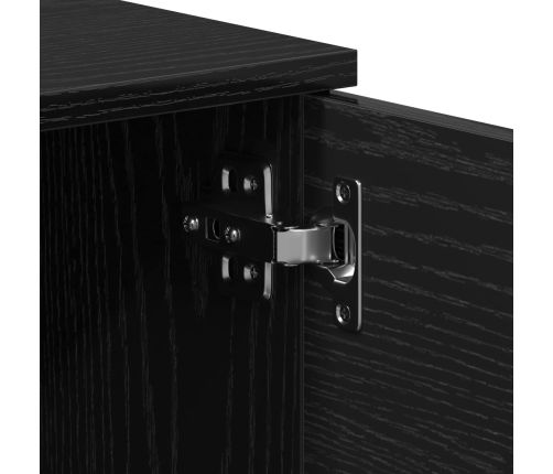 Gabinete para TV  - Roble Negro - 140x35x40 cm - Hecho de Madera Ingieniería