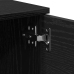 Gabinete para TV  - Roble Negro - 140x35x40 cm - Hecho de Madera Ingieniería