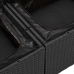 Conjunto de Sofá de Jardín  Set de 10 Negro