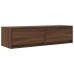 Aparador de TV  Marrón Roble 100x31x25,5 cm Madera elaborada