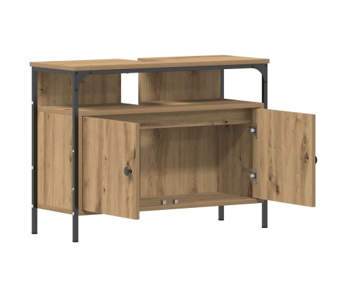 Armario Espejo de Baño  Roble Artesanal 60x16x60 cm Madera Elaborada