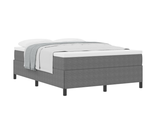 Estructura de Cama Gris Claro 140x190 cm Tela de Corduroy