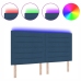 cabecera  diseño de líneas LED azul 90 cm tela