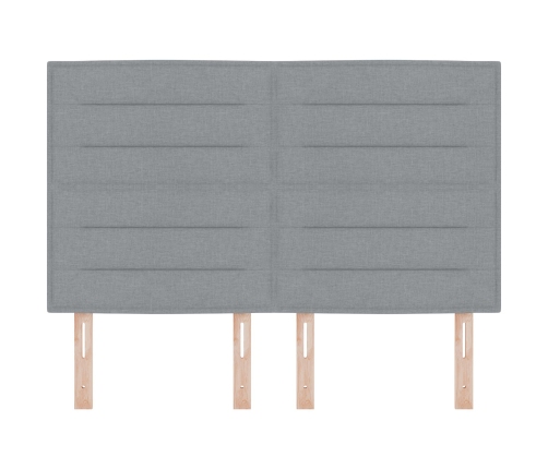 Cabecero Diseño Lines Gris Claro 160 cm Tela