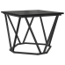 Mesa de Café  Roble negro Marco de metal, superficie de madera
